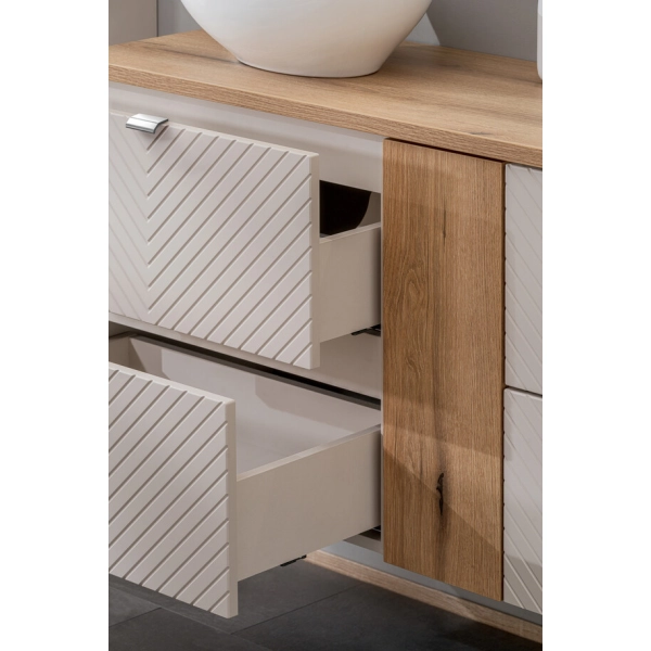 Szafka pod umywalkę 60cm 2 szuflady Kaszmirowy Mat VIVA CASHMERE 82-60-2S, Comad